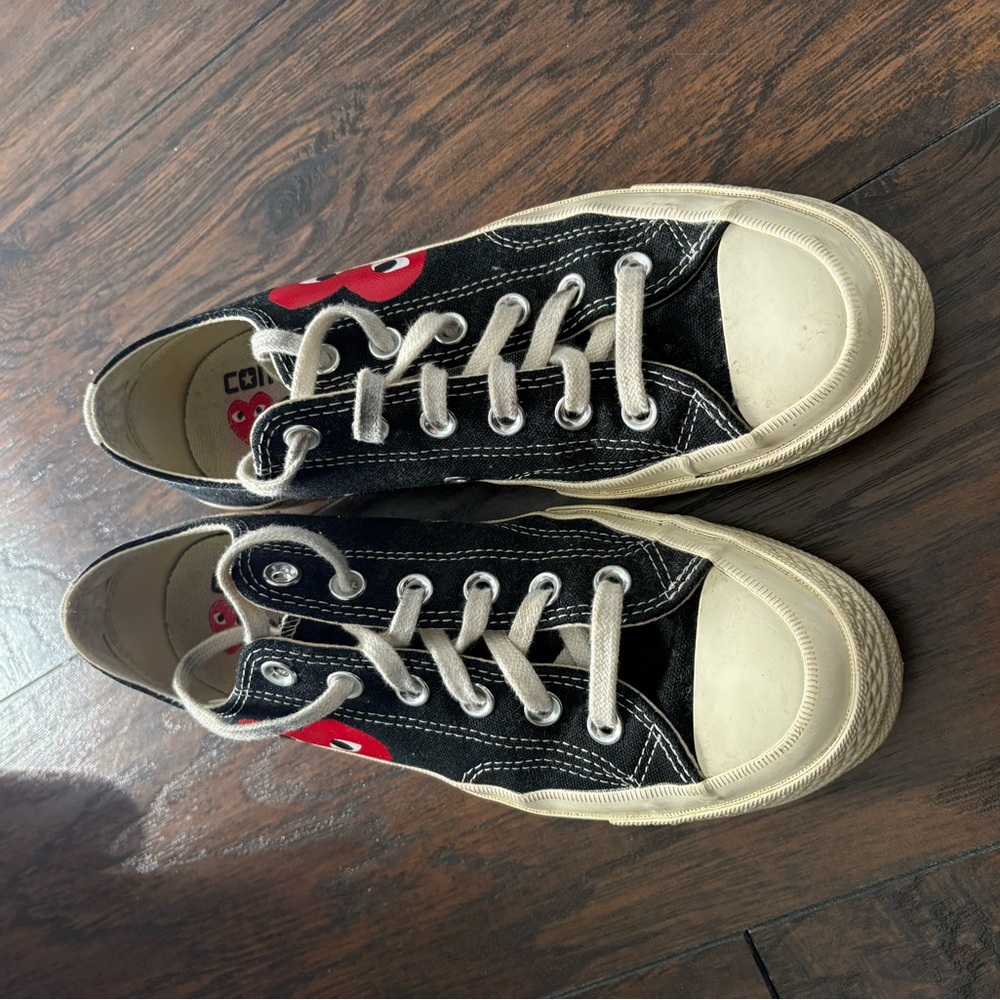 Comme des Garcons PLAY Black and Red Sneakers - Picture 5 of 6